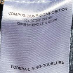 Pre Owned Stella McCartney Blue Cotton Halter Neck Backless Playsuit M