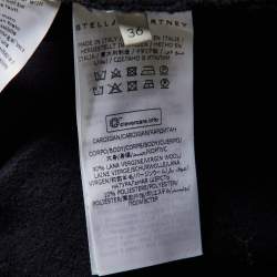 Pre Owned Stella McCartney Navy Blue Wool Button Front Oversized Cardigan XS