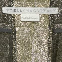 Pre Owned Stella McCartney Metallic Lurex Jogger Trousers M