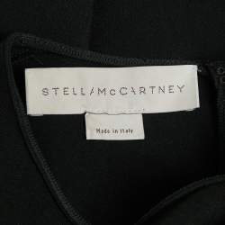 Pre Owned Stella McCartney Black Floral Embroidered Crepe Blouse S