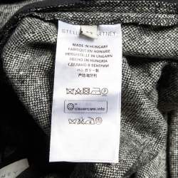 Pre Owned Stella McCartney Grey Wool Paper Bag Waist Belted Trousers M