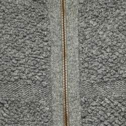 Pre Owned Stella McCartney Grey Wool Knit Sleeveless Jacket S