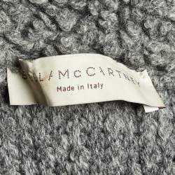 Pre Owned Stella McCartney Grey Wool Knit Sleeveless Jacket S