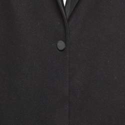 Pre Owned Stella McCartney Black Wool Long Cape Coat S