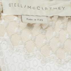 Pre Owned Stella McCartney White Lace Asymmetric Dress S