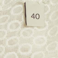 Pre Owned Stella McCartney White Lace Asymmetric Dress S