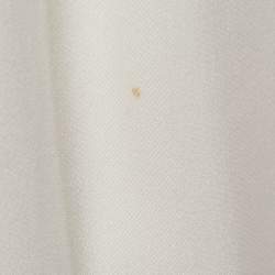 Pre Owned Stella McCartney Off-White Crepe Long Sleeve Top M