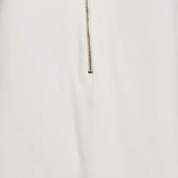 Pre Owned Stella McCartney Off-White Crepe Long Sleeve Top M