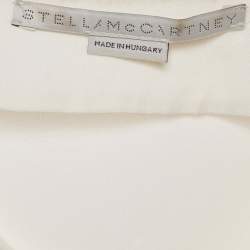 Pre Owned Stella McCartney Off-White Crepe Long Sleeve Top M