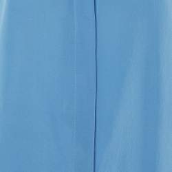 Pre Owned Stella McCartney Blue Silk Flared Sleeve Top L