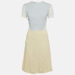 Pre Owned Stella McCartney Multicolor Crepe Panel Short Dress XS
