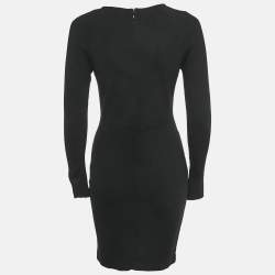 Pre Owned Stella McCartney Black Stretch Knit Short Dress M
