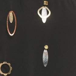 Pre Owned Stella McCartney Black Embellished Crepe One-Shoulder Cut-Out Dress S