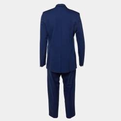Pre Owned Stella McCartney Blue Wool Tailored Pantsuit XS