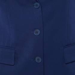 Pre Owned Stella McCartney Blue Wool Tailored Pantsuit XS