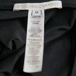 Pre Owned Stella McCartney Black Logo Band Jersey T-Shirt M