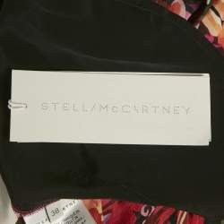 مملوكة مسبقًا تنورة ميدي حرير بطبعة زهور ملونة ستيللا مكارتني نمط ربطة مقاس صغير (سمول)