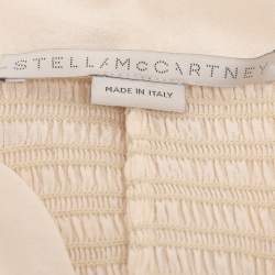 Pre Owned Stella McCartney Beige Crepe Long Sleeve Jumpsuit S