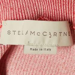 Pre Owned Stella McCartney Red Knit Slit Midi Skirt XS  