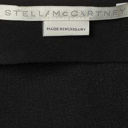 Pre Owned Stella McCartney Black Crepe Zip Front Blouse M