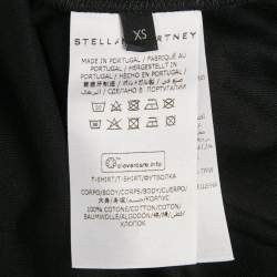 Pre Owned Stella McCartney Black 23 Old Bond Street London Print Cotton T-Shirt XS