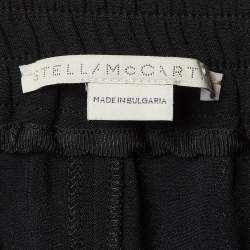 Pre Owned Stella McCartney Crepe Lace Trim Detail Cuffed Trousers M