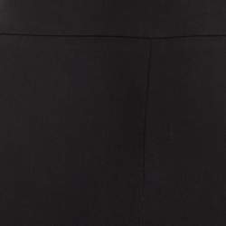 Pre Owned Stella McCartney Crepe Lace Trim Detail Cuffed Trousers M