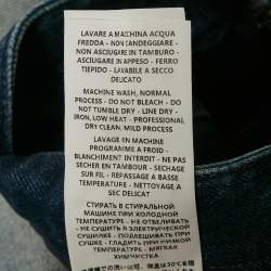 Pre Owned Stella McCartney Blue Denim Flared Maxi Skirt S