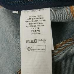 Pre Owned Stella McCartney Blue Denim Flared Maxi Skirt S