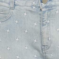 مملوكة مسبقًا Stella McCartney Blue Star Embroidered Denim Jeans M/Waist 31"