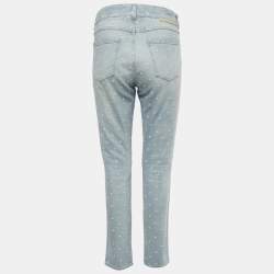 مملوكة مسبقًا Stella McCartney Blue Star Embroidered Denim Jeans M/Waist 31"