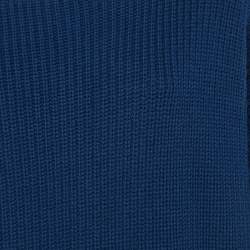 مملوكة مسبقًا كارديجان ستيلا مكارتني صوف أزرق محبوك بزر غير متماثل مقاس صغير (سمول)