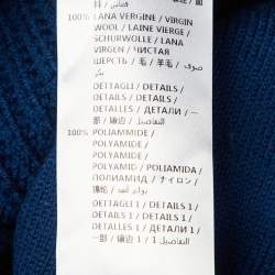 مملوكة مسبقًا كارديجان ستيلا مكارتني صوف أزرق محبوك بزر غير متماثل مقاس صغير (سمول)