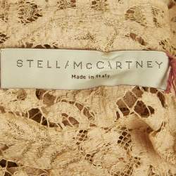 Pre Owned Stella McCartney Beige Lace Sleeveless Top XS