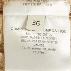 Pre Owned Stella McCartney Beige Lace Sleeveless Top XS