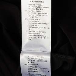 Pre Owned Stella McCartney Black Jersey & Mesh Knee Length Sheath Dress S