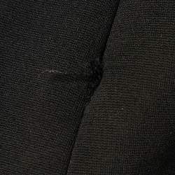 Pre Owned Stella McCartney Black Jersey & Mesh Knee Length Sheath Dress S