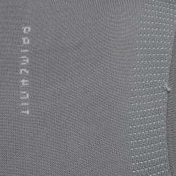 مملوكة مسبقًا ملابس رياضية ستيلا مكارتني إكس أديداس رمادي / أزرق نسيج قميص وتشيرت مع ليجنز كبير