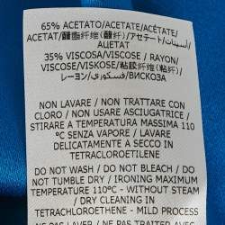 Pre Owned Stella McCartney Blue Sateen Sleeveless Top S