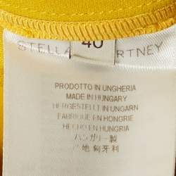 Pre Owned بلوزة ستيلا مكارتني سحاب أمامي كريب أسود مقاس متوسط - ميديم