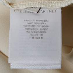 Pre Owned Stella McCartney Beige Crepe Long Sleeve Blouse S