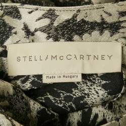 Pre Owned Stella McCartney Monochrome Floral Jacquard Blouse M