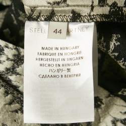 Pre Owned Stella McCartney Monochrome Floral Jacquard Blouse M