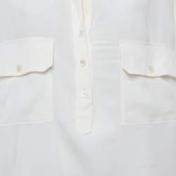 مملوكة مسبقًا Stella McCartney Off-White Crepe Button Down Blouse M