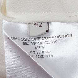 مملوكة مسبقًا Stella McCartney Off-White Crepe Button Down Blouse M