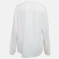 مملوكة مسبقًا Stella McCartney Off-White Crepe Button Down Blouse M