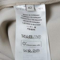 مملوكة مسبقًا Stella McCartney Grey Crepe Flared Sleeve Blouse M