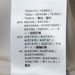 مملوكة مسبقًا Stella McCartney Grey Crepe Flared Sleeve Blouse M