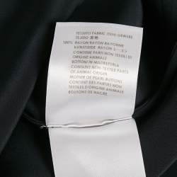 مملوكة مسبقًا Stella McCartney Navy Blue Crepe Flared Sleeve Blouse S