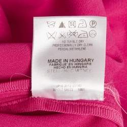 Pre Owned بلوزة ستيلا مكارتني كريب وردي بأكمام طويلة مقاس وسط (ميديوم)